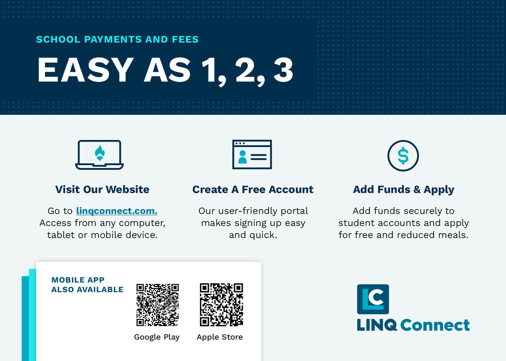 Links to Website/App for Payments to Cafeteria ONLY