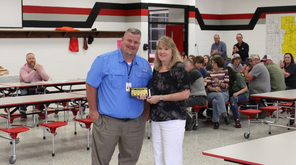 Audry Millican Recieves Employee of the Month Award