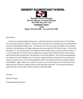 New Morning Drop-off procedures