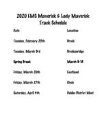 2020 EMS Track Schedule