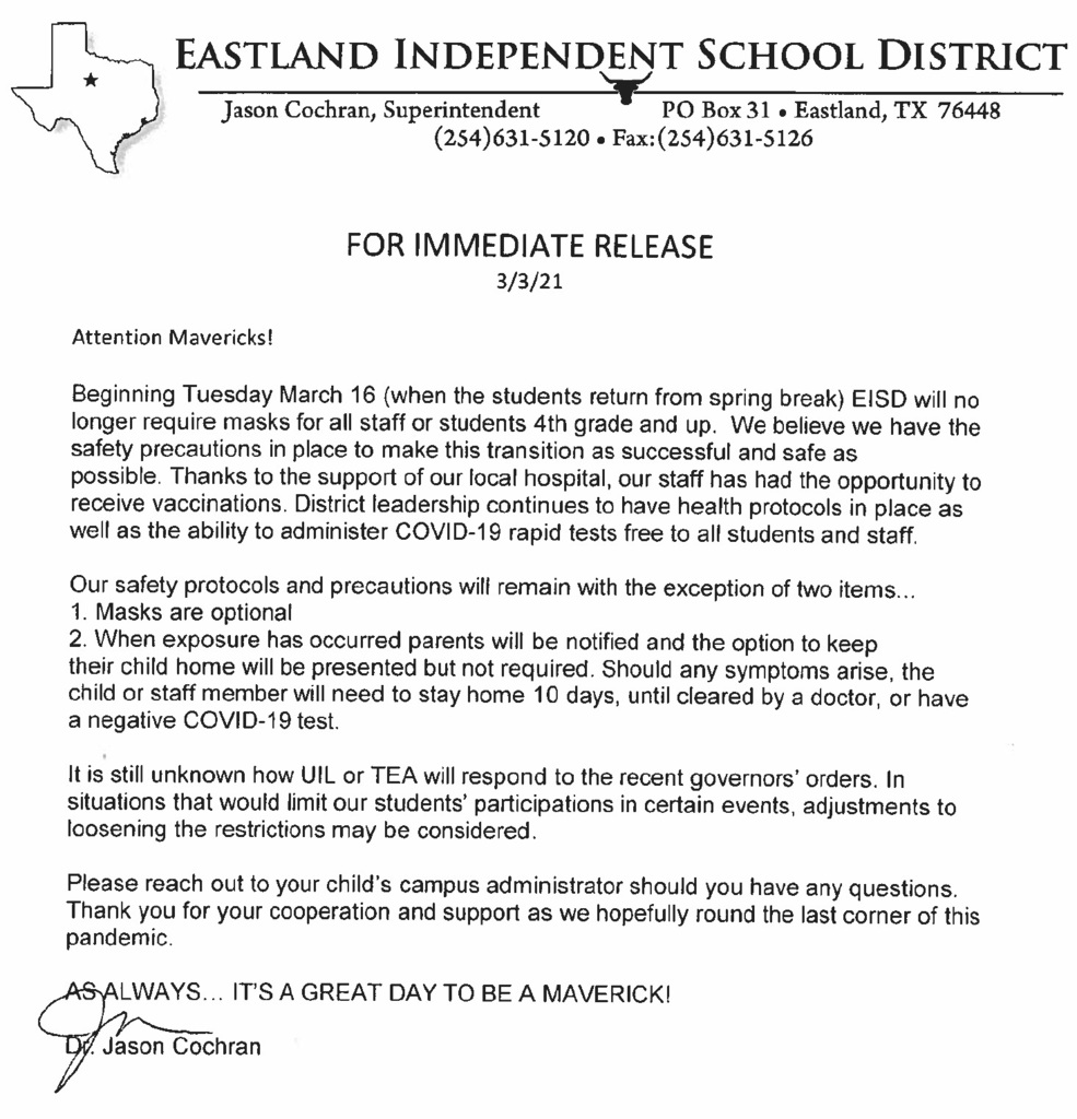 3-3-21 Announcement