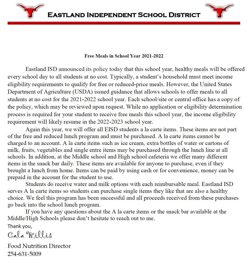 Letter to Households