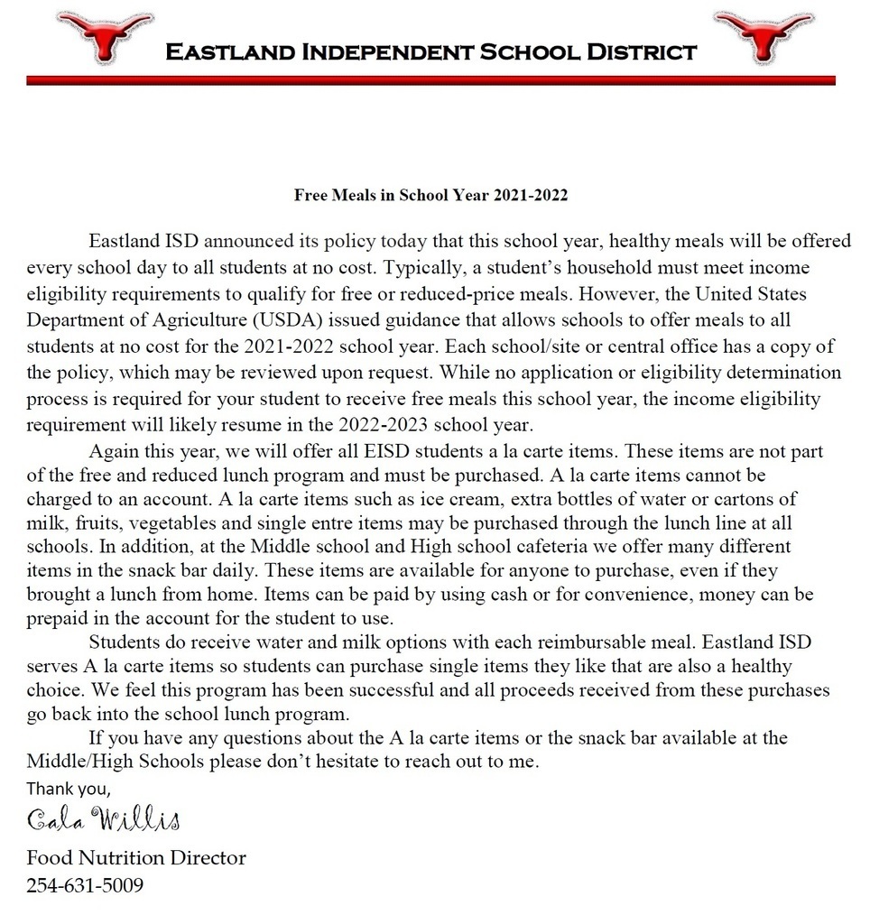 Letter to Households