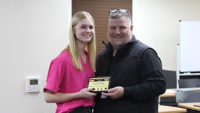 Londyn Carroll Awarded February Student of the Month